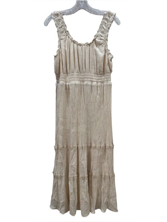 Lucky Brand Dresses & Skirts - Lucky Brand SCOOP NECK TIERED MAXI DRESS IN WHISPER WHITE